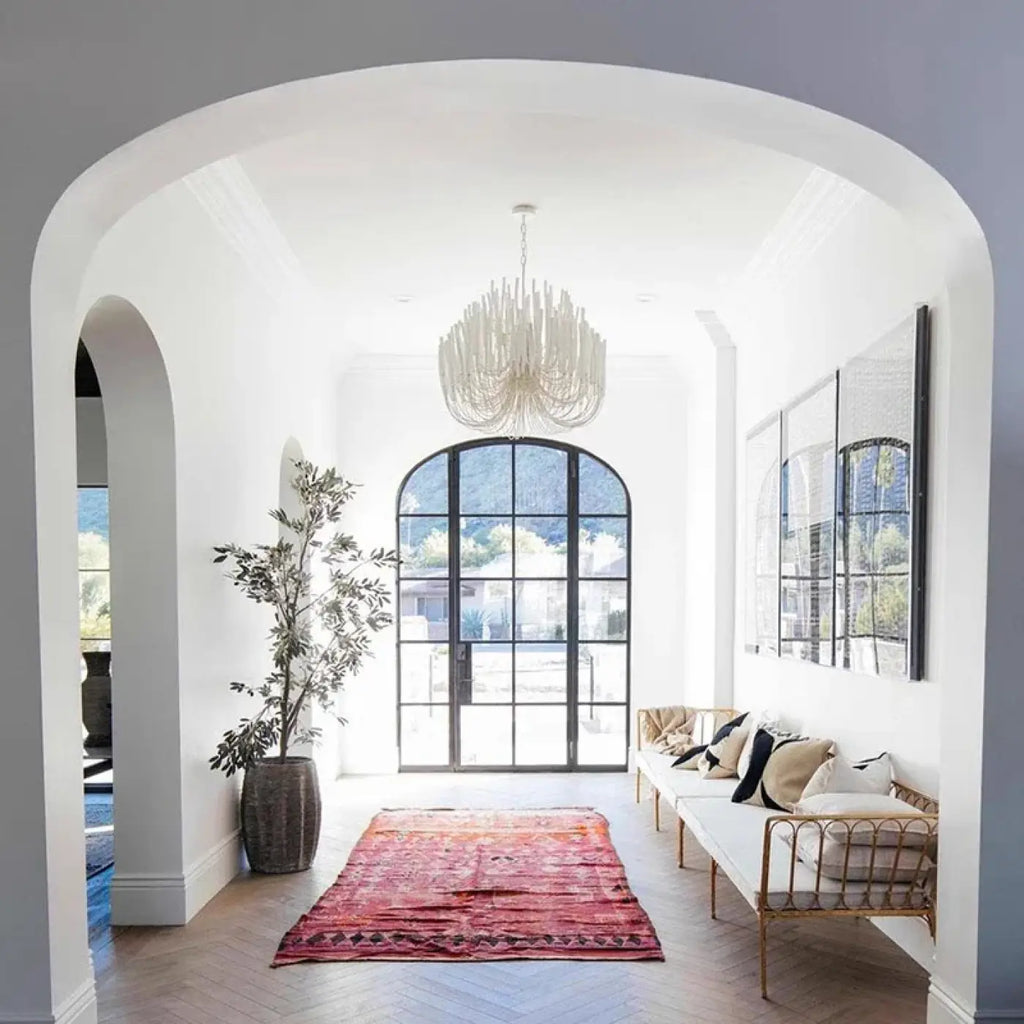 Suspension graphique filaire, blanche ou noire, huit tailles
