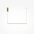 Suspension barre LED très fine en acier, 80 ou 120 cm, doré
