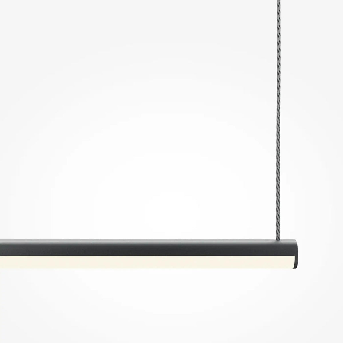 Suspension barre LED très fine en acier, 80 ou 120 cm