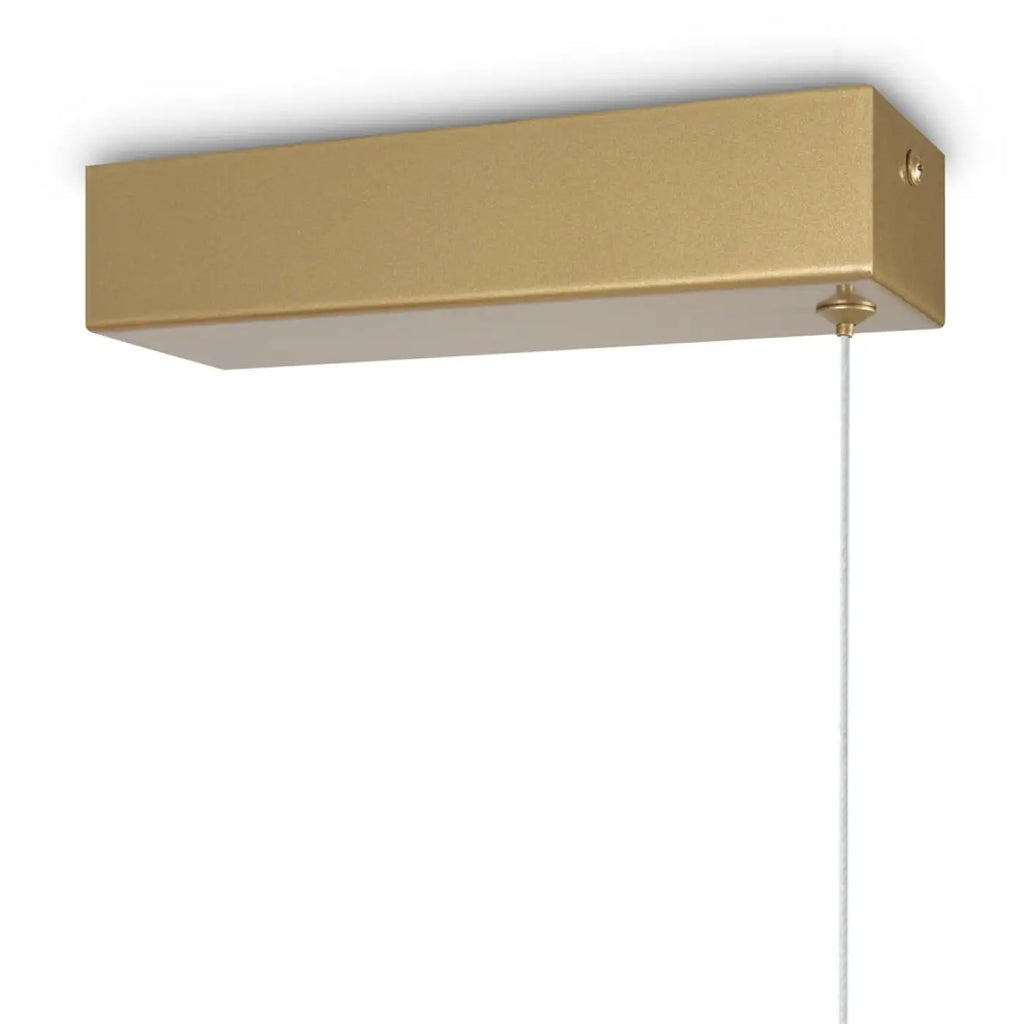 Suspension LED linéaire de 150 cm à lumière latérale, acier