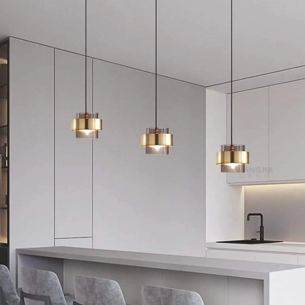 Suspension industrielle esprit loft, allure d'atelier