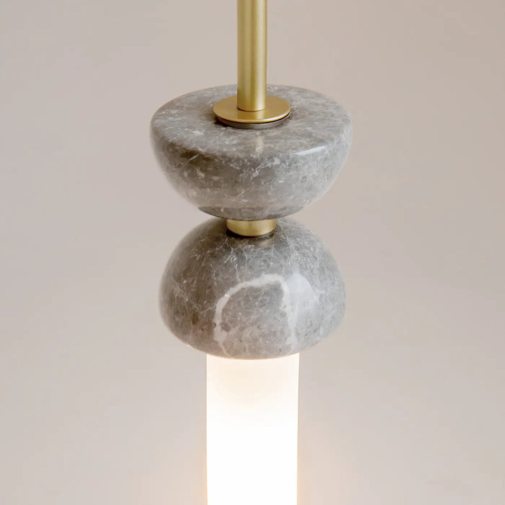 Suspension cylindre en verre esprit lanterne, culot G9