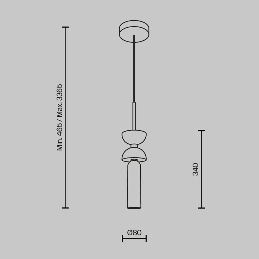 Suspension cylindre en verre esprit lanterne, culot G9