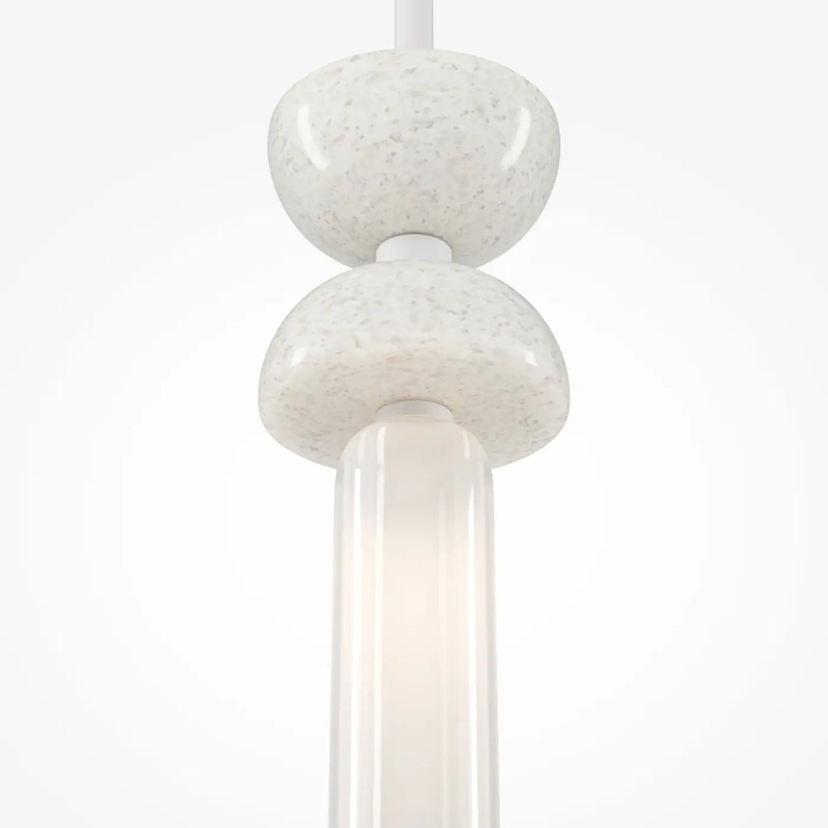 Suspension cylindre en verre esprit lanterne, culot G9
