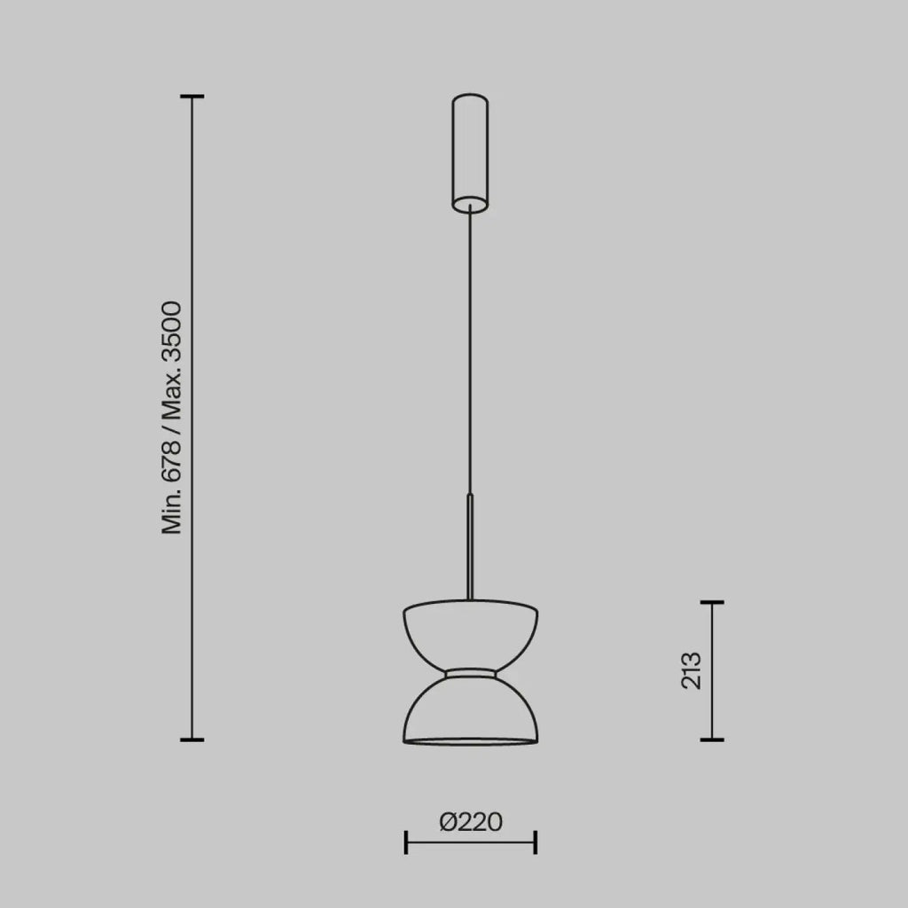 Suspension LED globe opalin, monture en acier noir, doré ou blanc