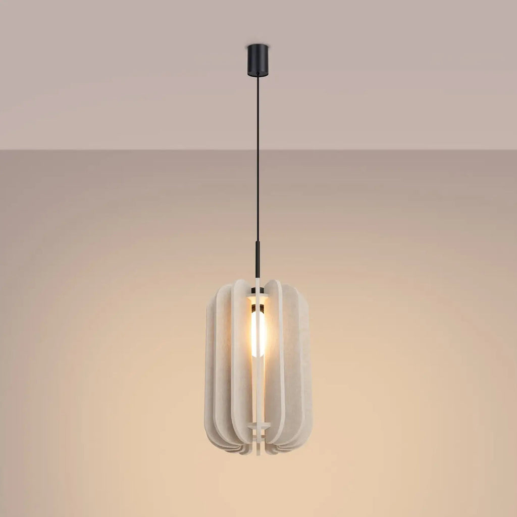 Suspension à lamelles de feutre sur cadre noir, 27 ou 45 cm