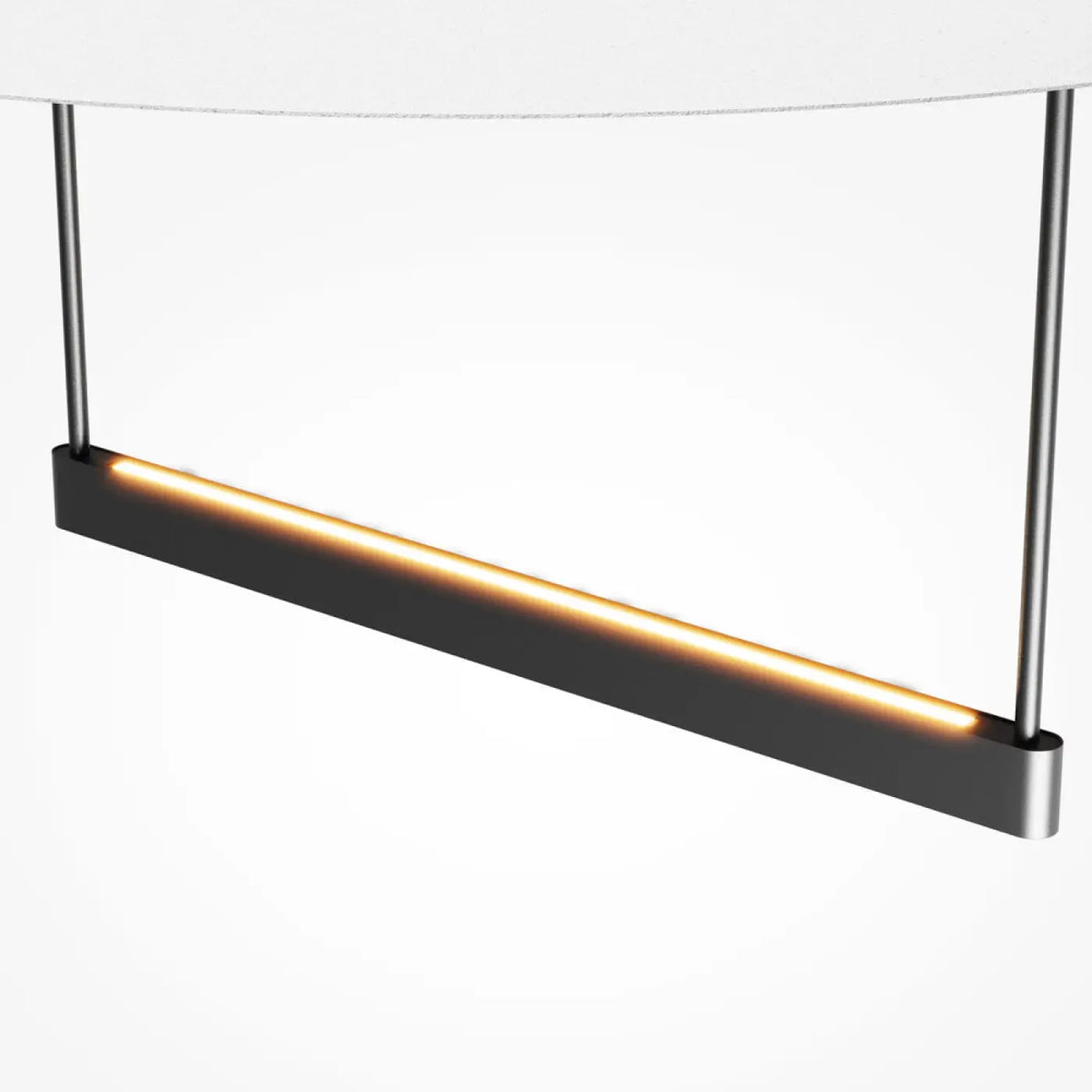 Suspension LED à lumière réfléchie, noir et blanc, 42 ou 60 cm