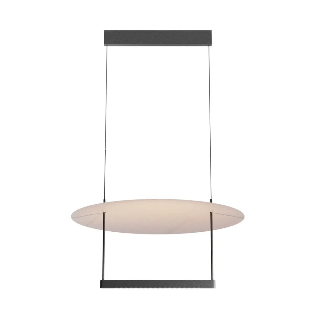 Suspension LED à lumière réfléchie, noir et blanc, 42 ou 60 cm