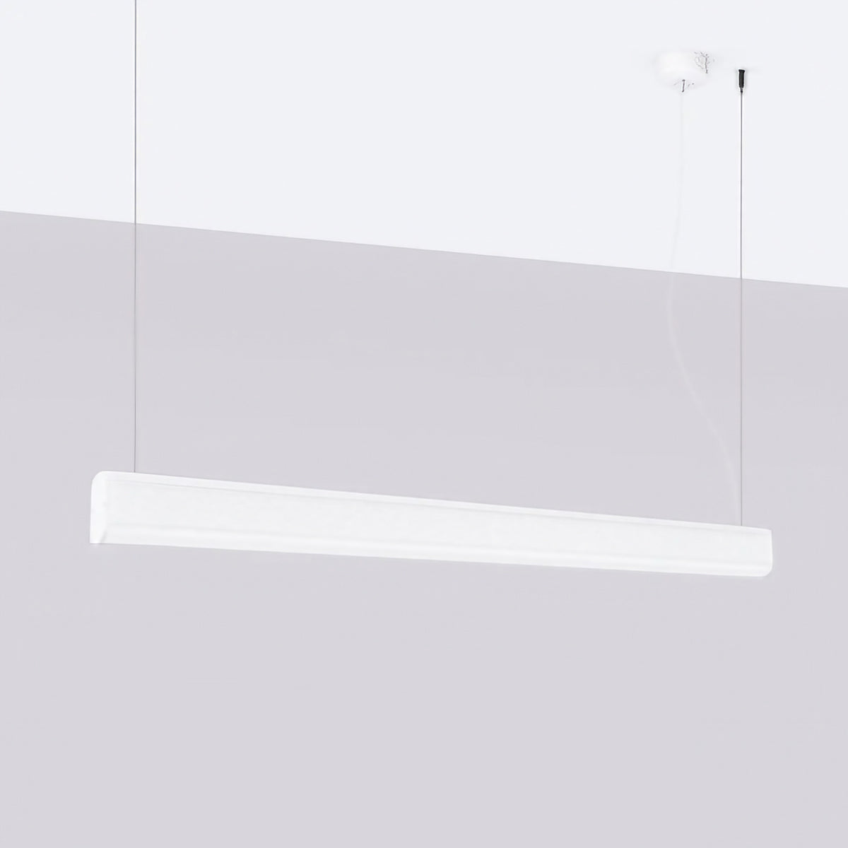 Suspension barre lumineuse LED en aluminium, 120 cm, 38 W