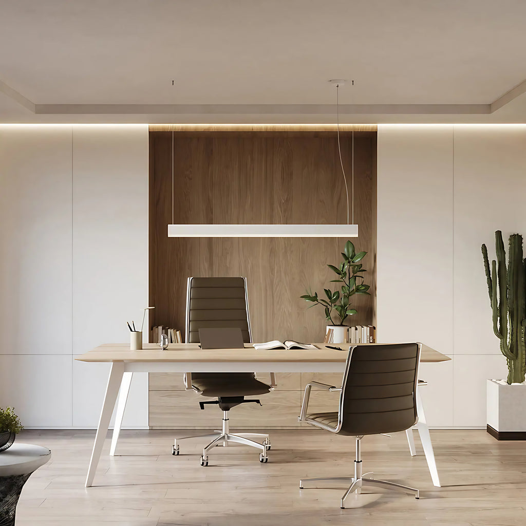 Suspension barre lumineuse LED en aluminium, 120 cm, 38 W