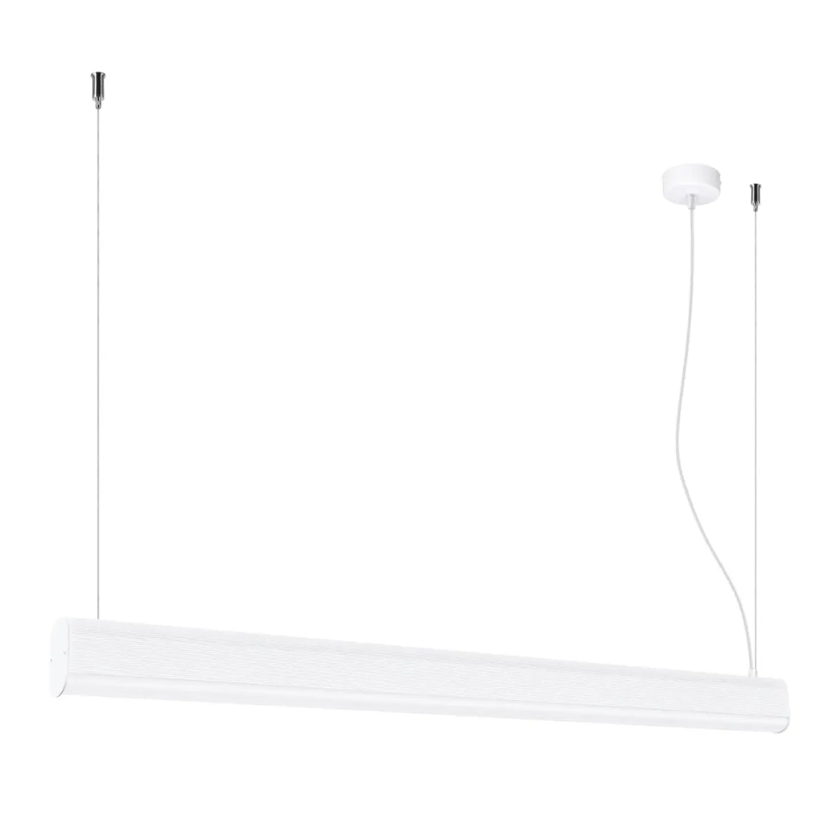 Suspension barre lumineuse LED en aluminium, 120 cm, 38 W, blanc