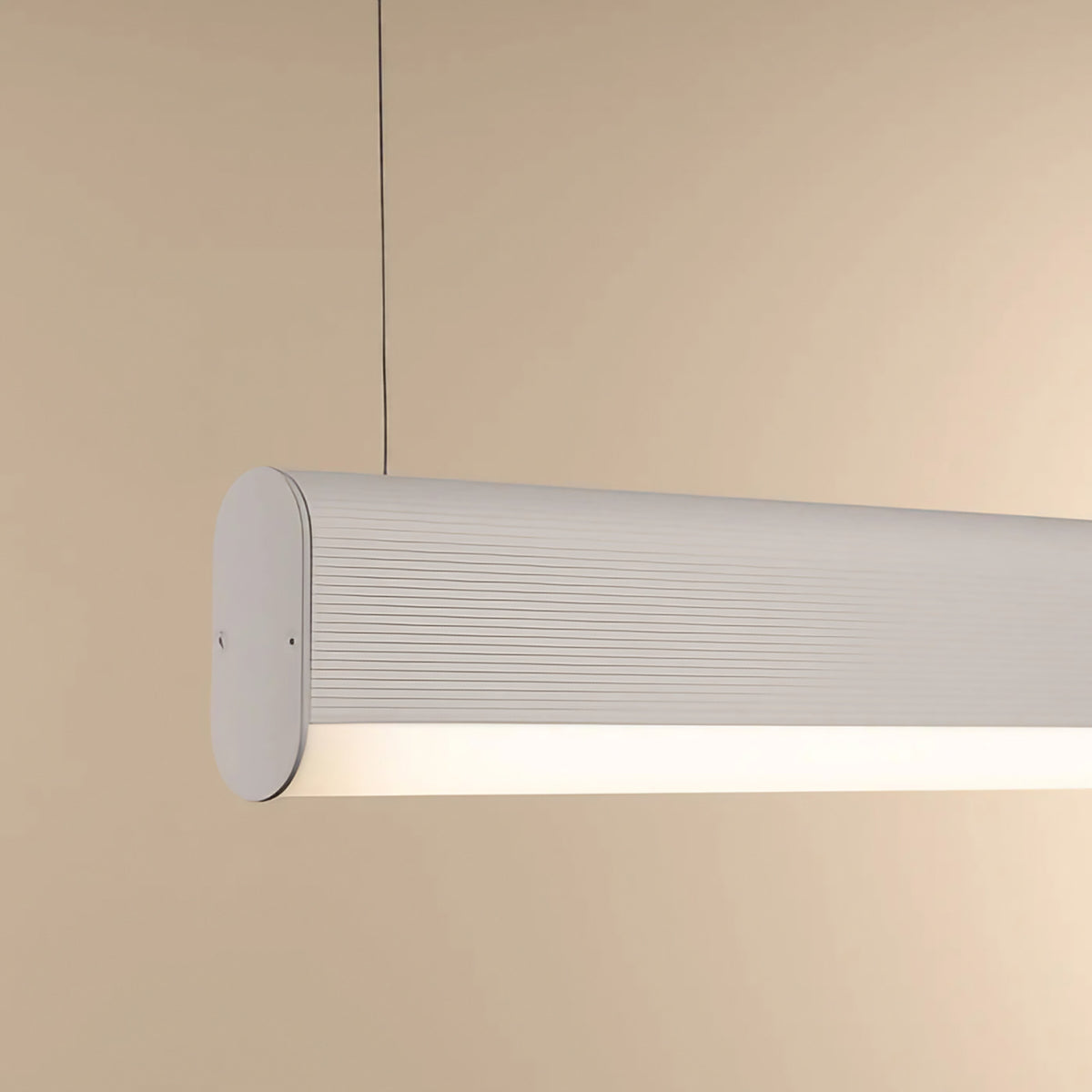 Suspension barre lumineuse LED en aluminium, 120 cm, 38 W