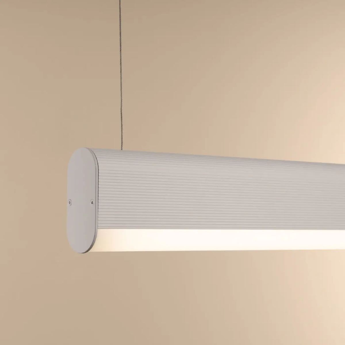 Suspension barre lumineuse LED en aluminium, 120 cm, 38 W