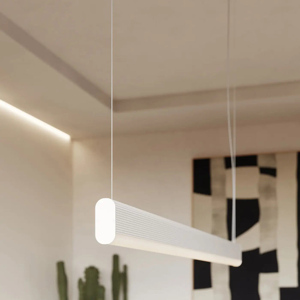 Suspension barre lumineuse LED en aluminium, 120 cm, 38 W