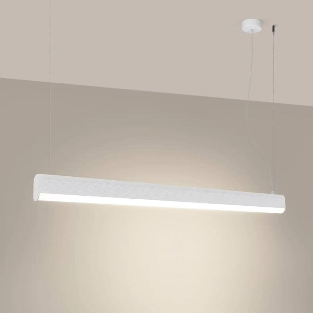Suspension barre lumineuse LED en aluminium, 120 cm, 38 W