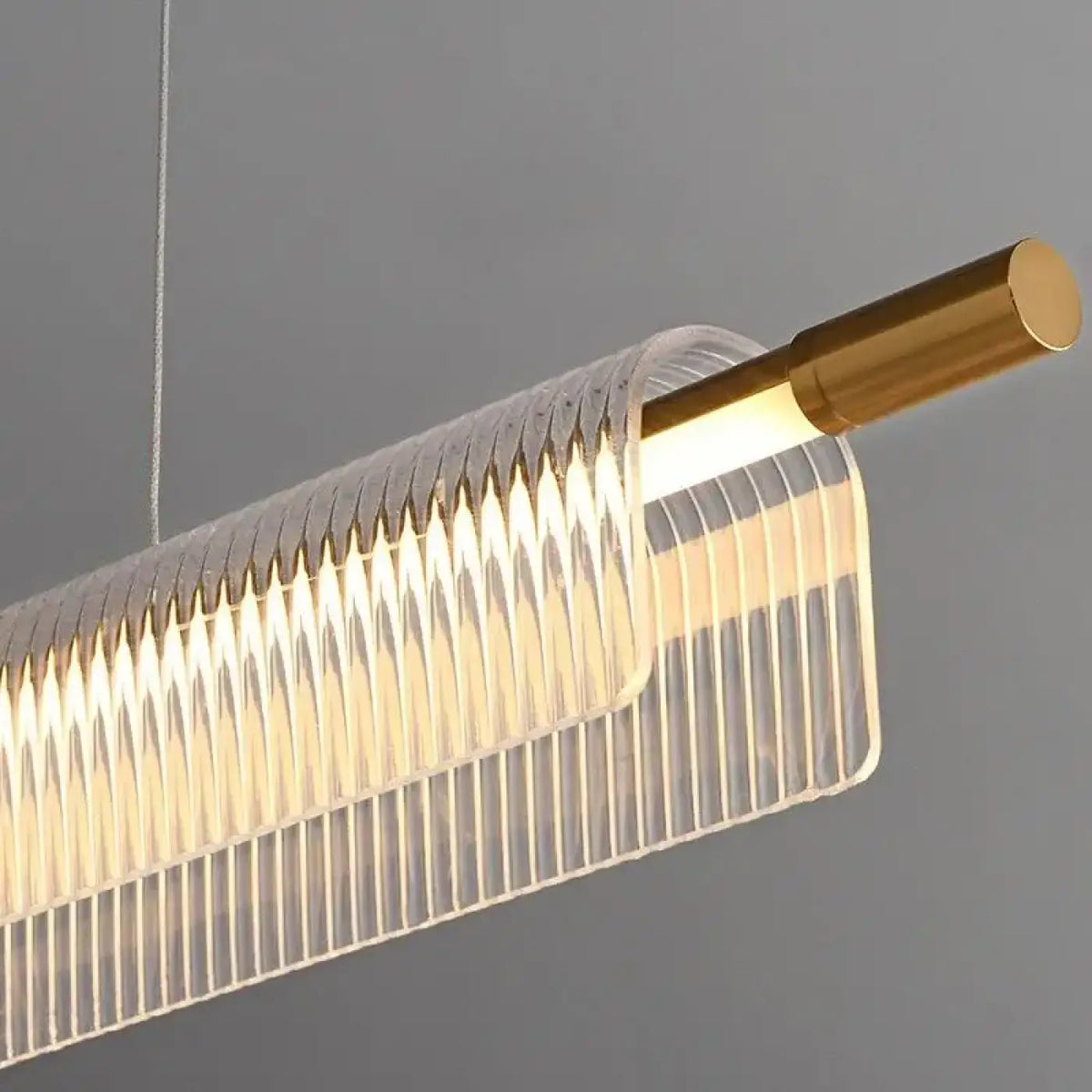 Suspension LED contemporaine noire ou dorée, cuisine et bureau