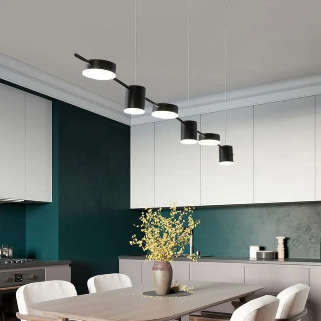 Suspension LED pour cuisine et îlot, noir ou doré