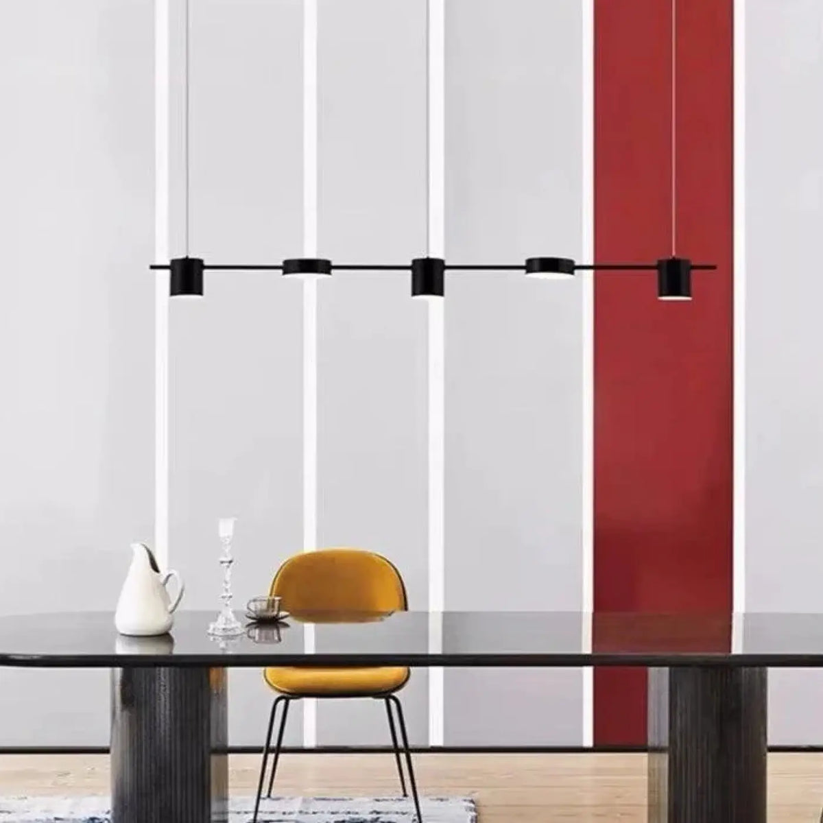 Suspension LED pour cuisine et îlot, noir ou doré