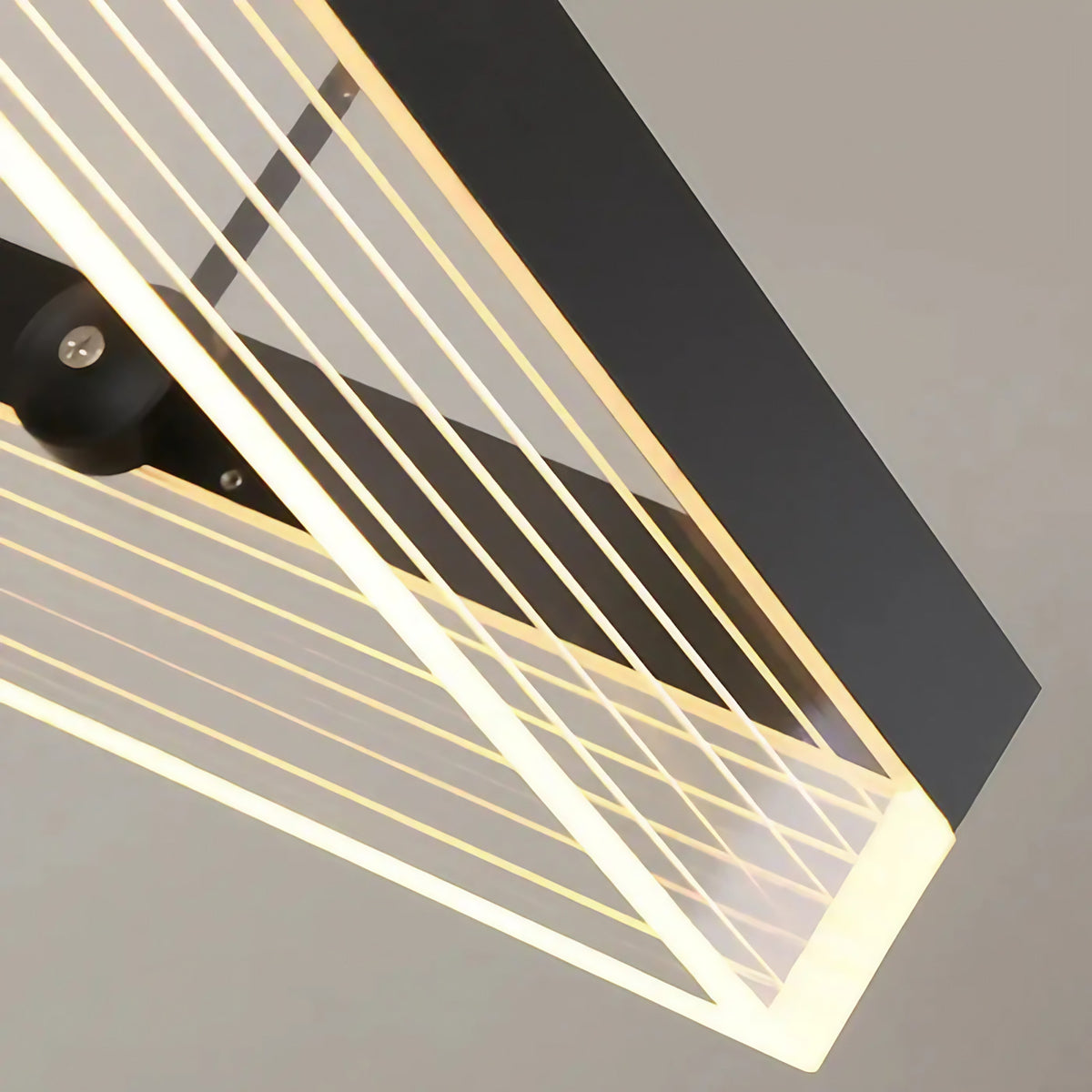 Suspension LED contemporaine, cinq tailles de S à 2XL