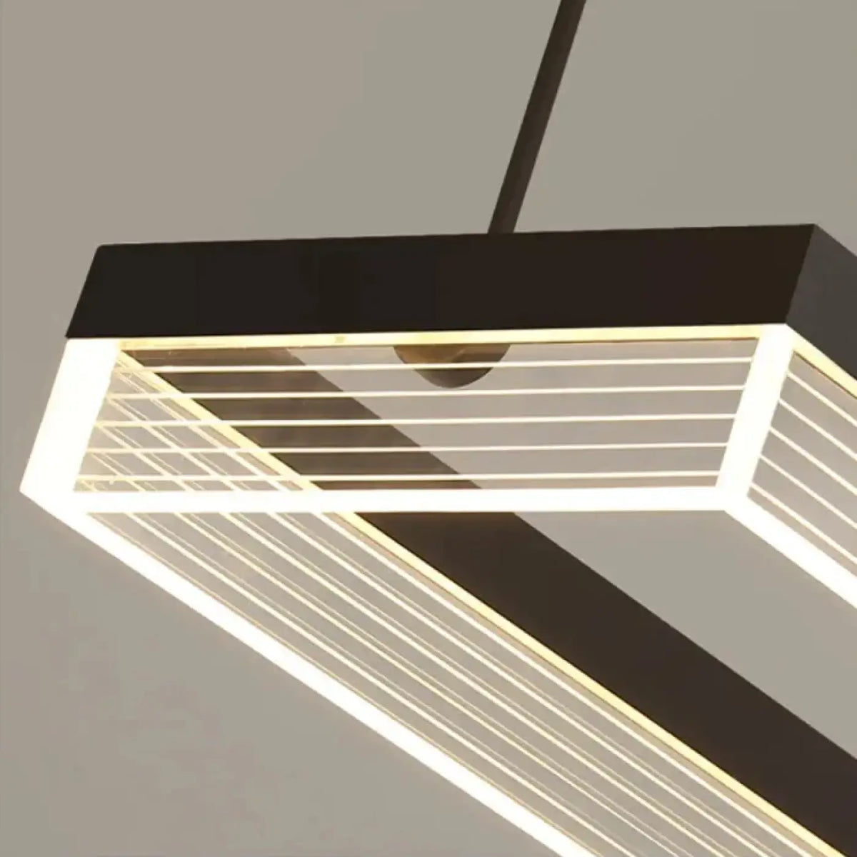 Suspension LED contemporaine, cinq tailles de S à 2XL