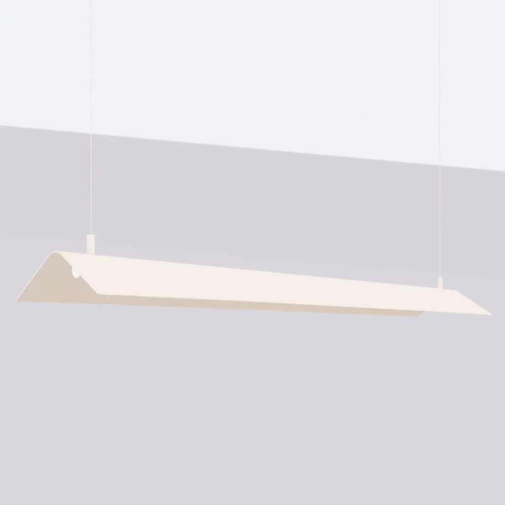 Suspension linéaire LED en tôle d'acier pliée, 24 W, 150 cm