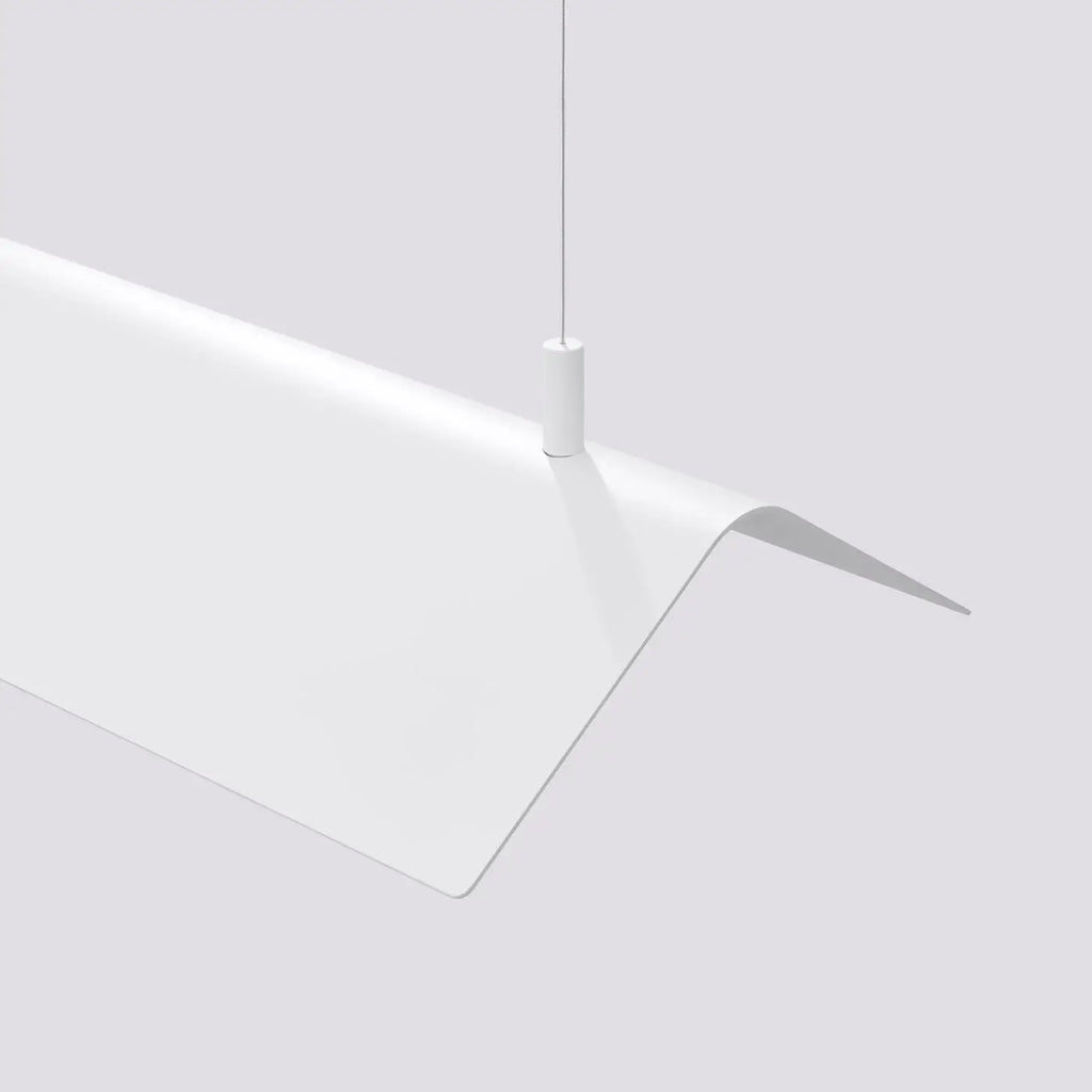 Suspension linéaire LED en tôle d'acier pliée, 24 W, 150 cm