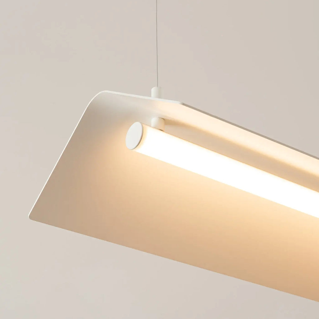 Suspension linéaire LED en tôle d'acier pliée, 24 W, 150 cm