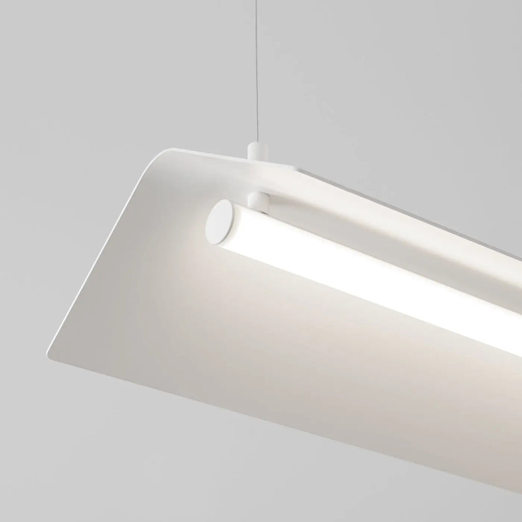 Suspension linéaire LED en tôle d'acier pliée, 24 W, 150 cm