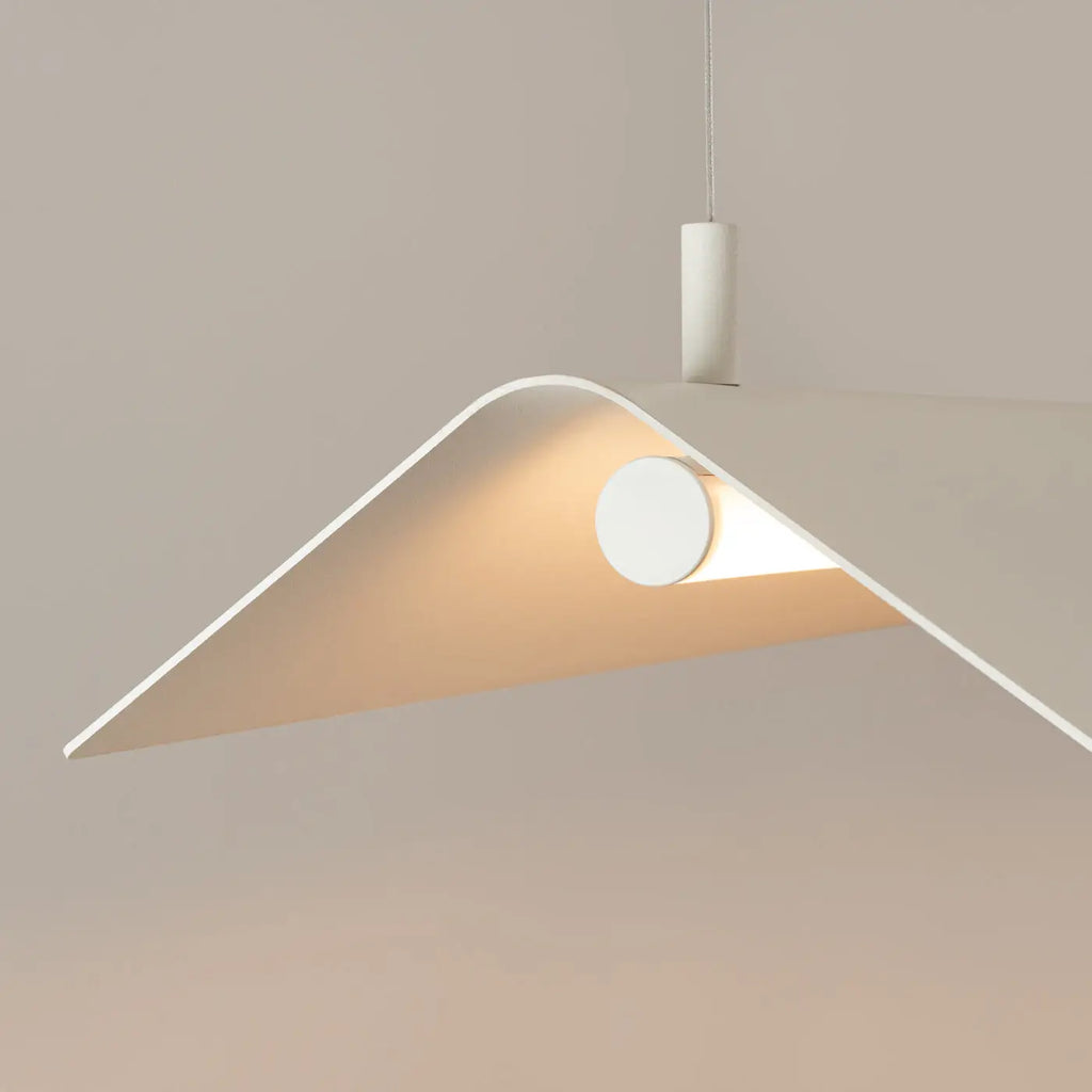 Suspension linéaire LED en tôle d'acier pliée, 24 W, 150 cm