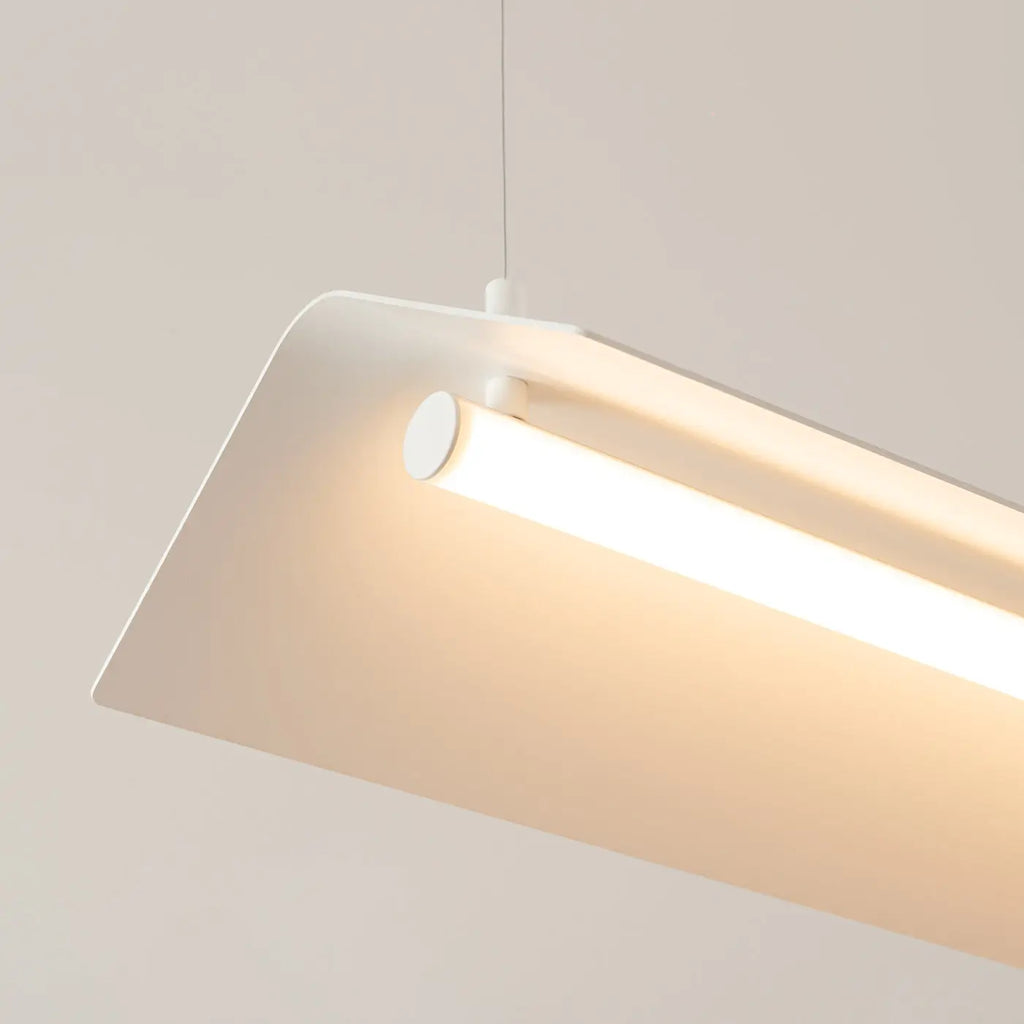 Suspension linéaire LED en tôle d'acier pliée, 24 W, 150 cm