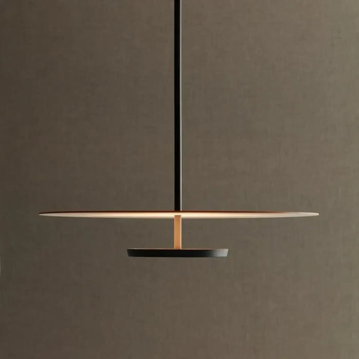 Suspension LED en disque minimaliste, tailles S ou M