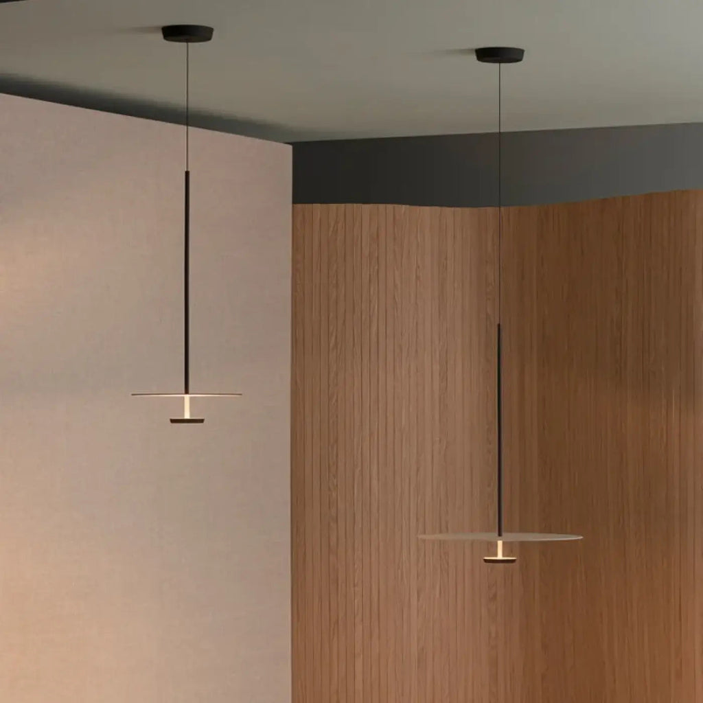 Suspension LED en disque minimaliste, tailles S ou M