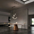 Suspension LED dorée en forme de U, tailles S à XL