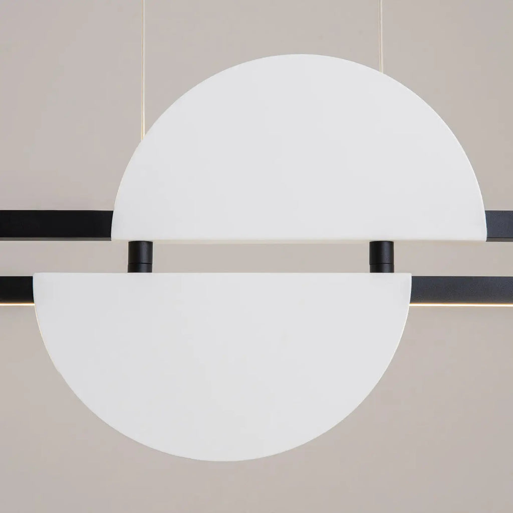 Suspension LED linéaire de 110 cm, dorée ou blanche, 4000 K