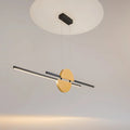 Suspension LED linéaire de 110 cm, dorée ou blanche, 4000 K, doré