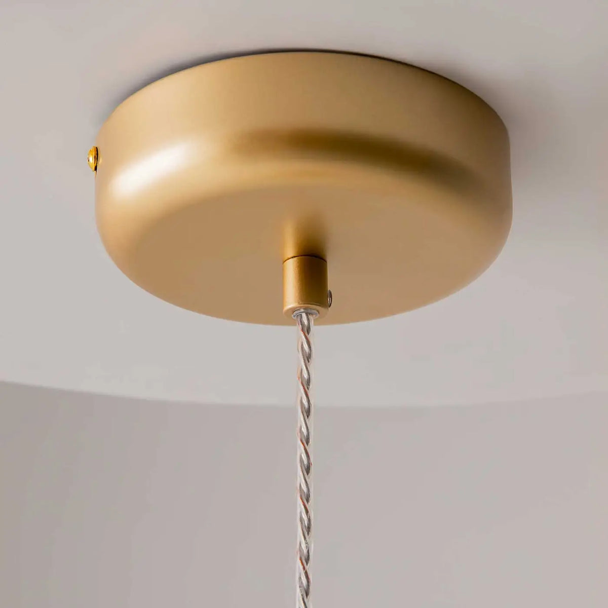 Suspension LED globe en verre de 26 cm, gris fumé, blanc ou doré