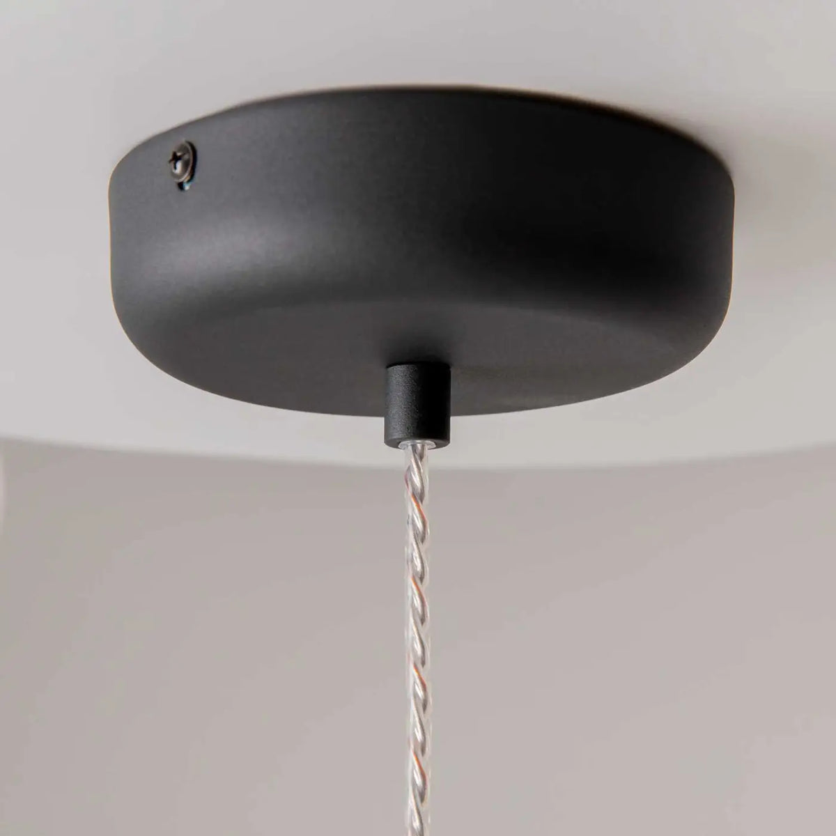 Suspension LED globe en verre de 26 cm, gris fumé, blanc ou doré