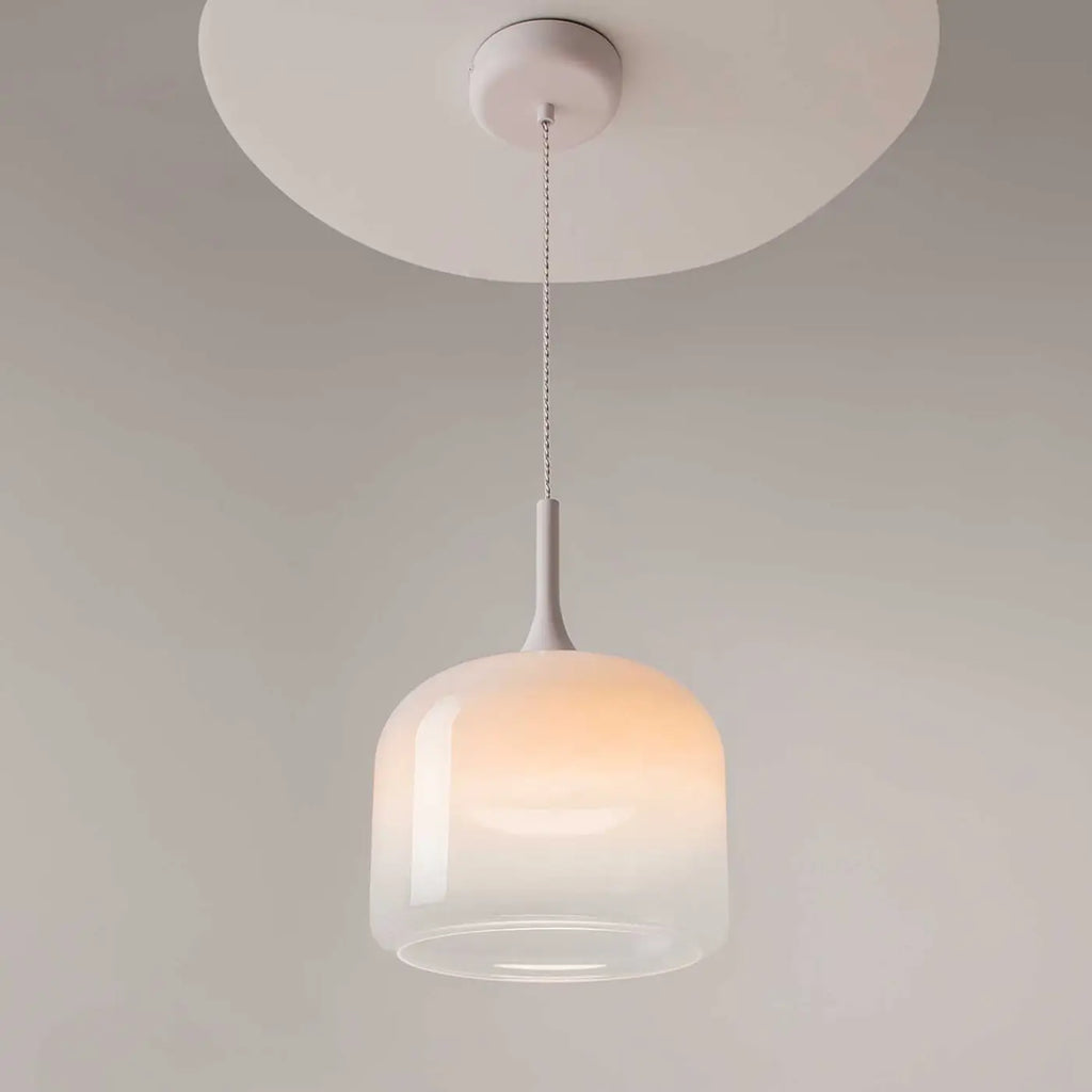 Suspension LED globe en verre de 26 cm, gris fumé, blanc ou doré