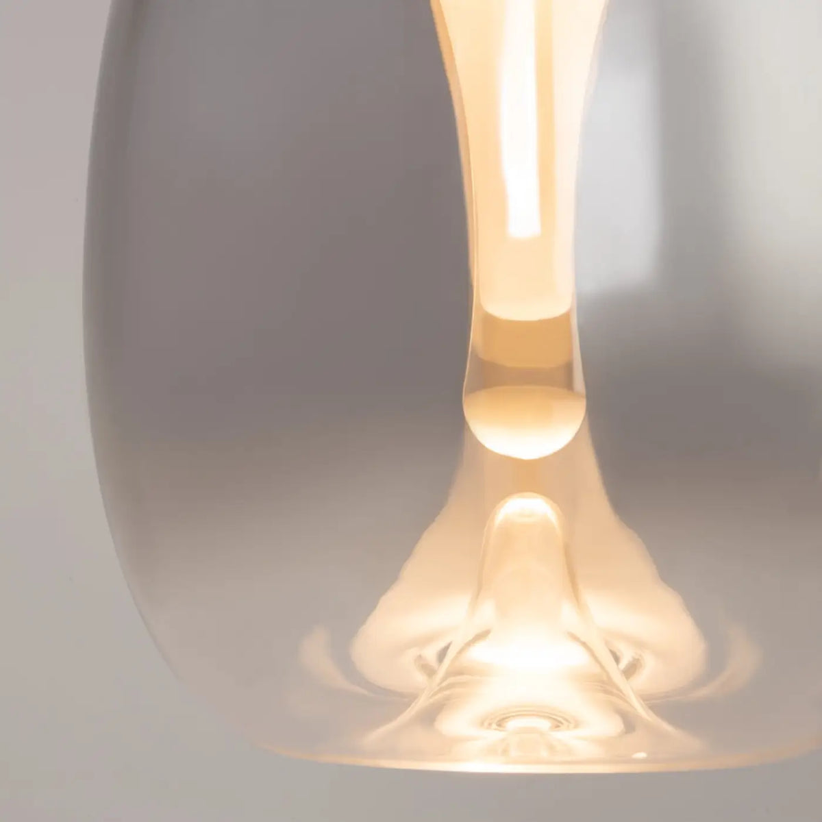 Suspension LED globe en verre fumé ou transparent, 20 cm