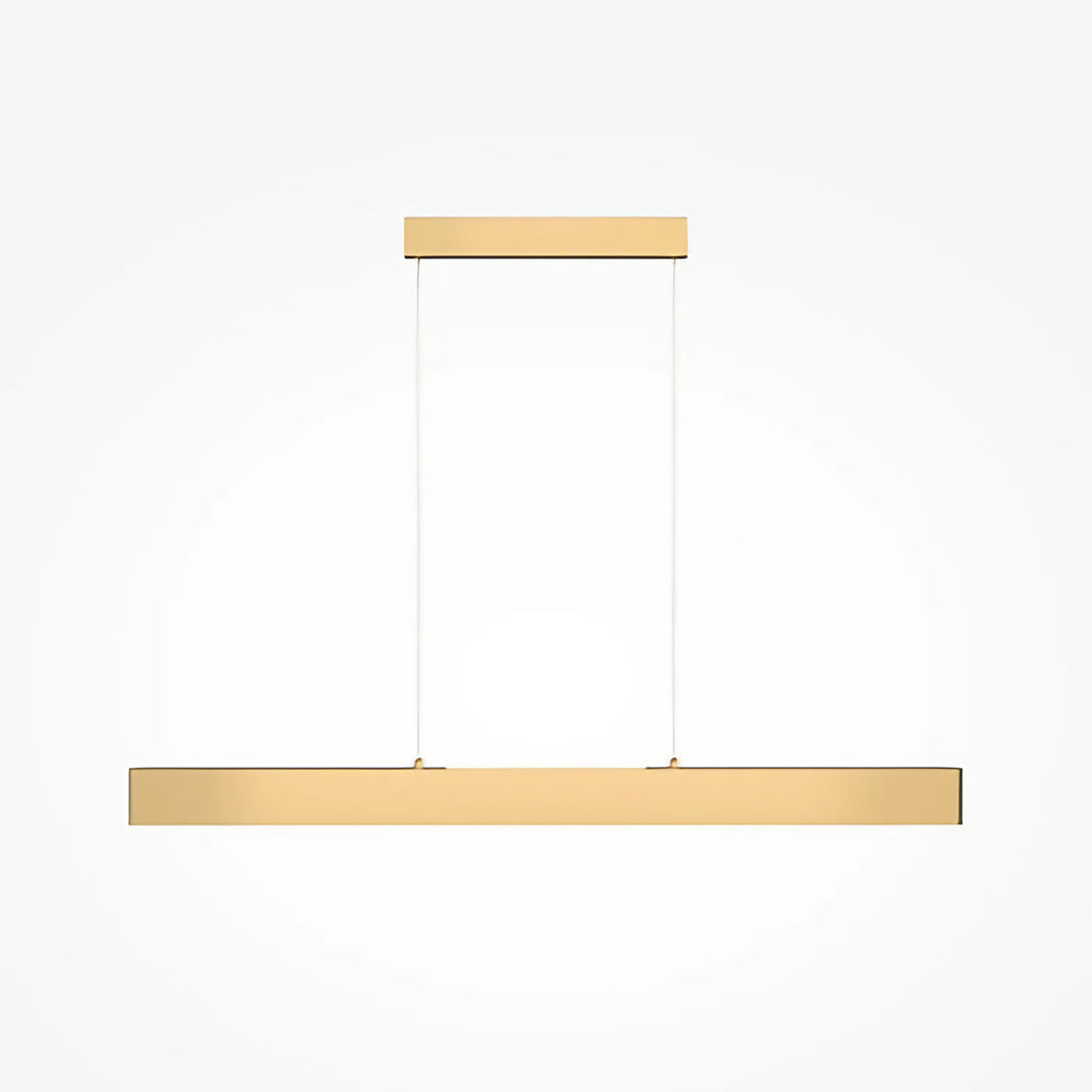 Suspension LED linéaire, 90 cm blanche ou 120 cm dorée, doré