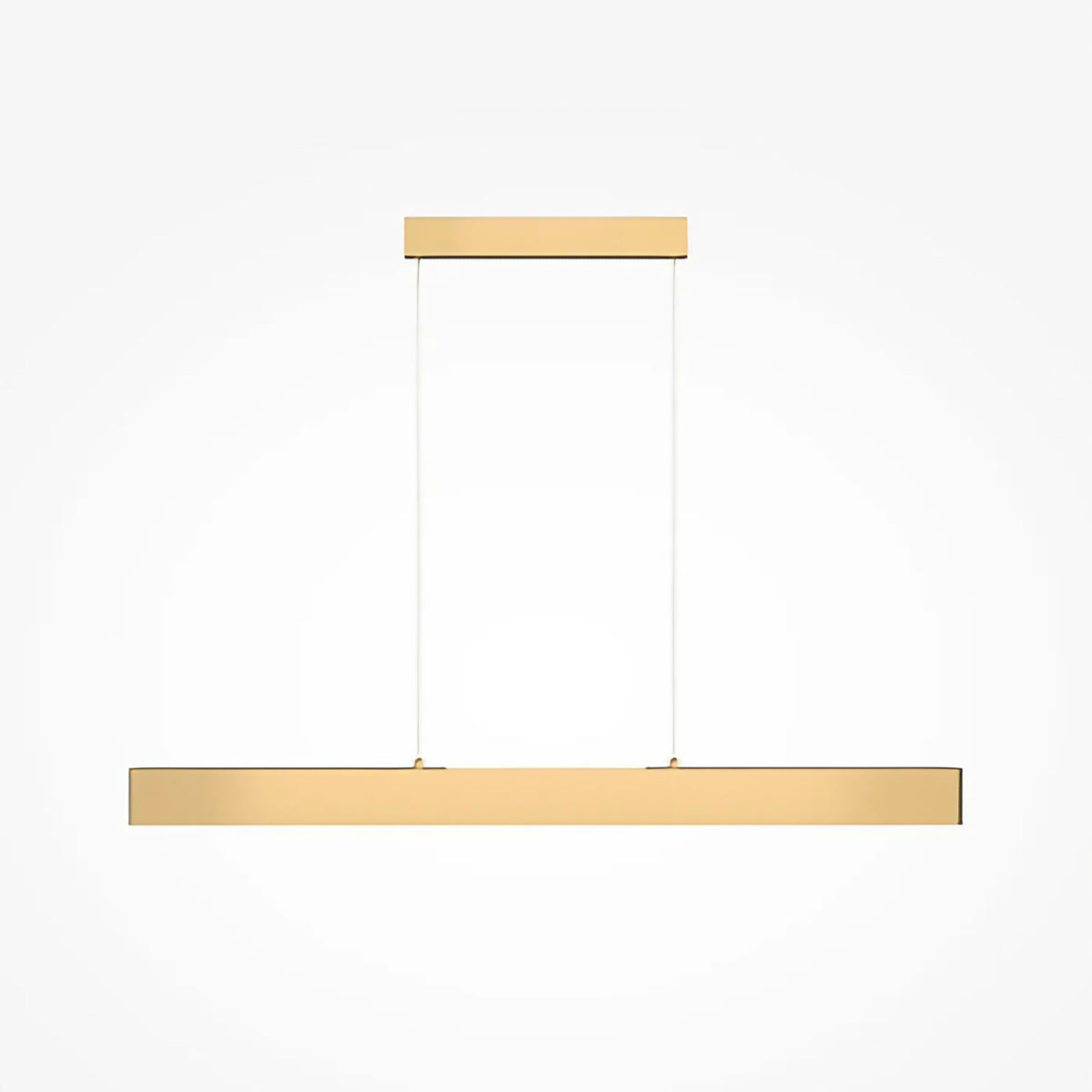 Suspension LED linéaire, 90 cm blanche ou 120 cm dorée, doré