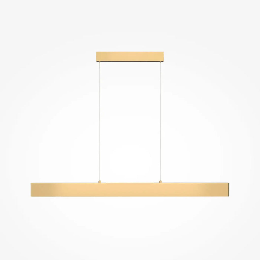 Suspension LED linéaire, 90 cm blanche ou 120 cm dorée, doré