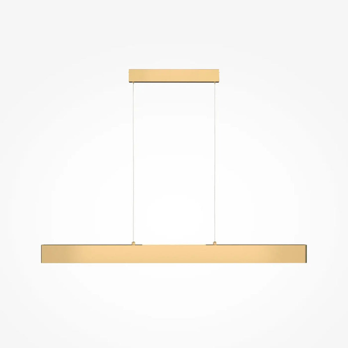 Suspension LED linéaire, 90 cm blanche ou 120 cm dorée, doré