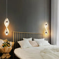 Suspension LED en spirale torsadée, version simple ou double