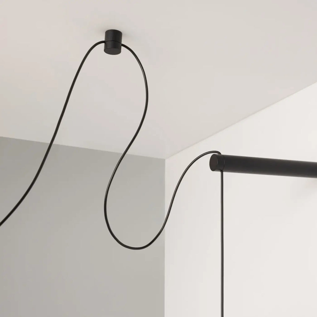 Suspension LED à deux ou trois globes en verre opalin blanc