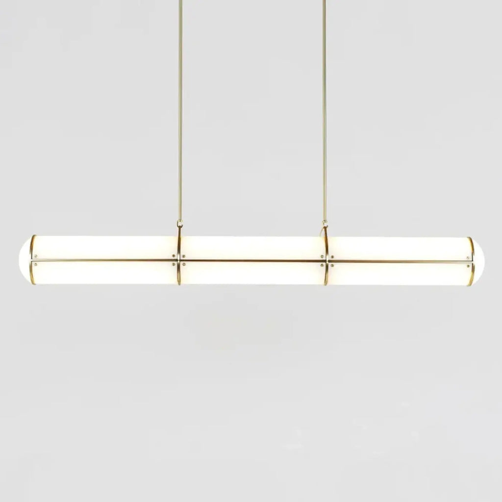 Suspension LED linéaire minimaliste, doré ou noir, S ou M