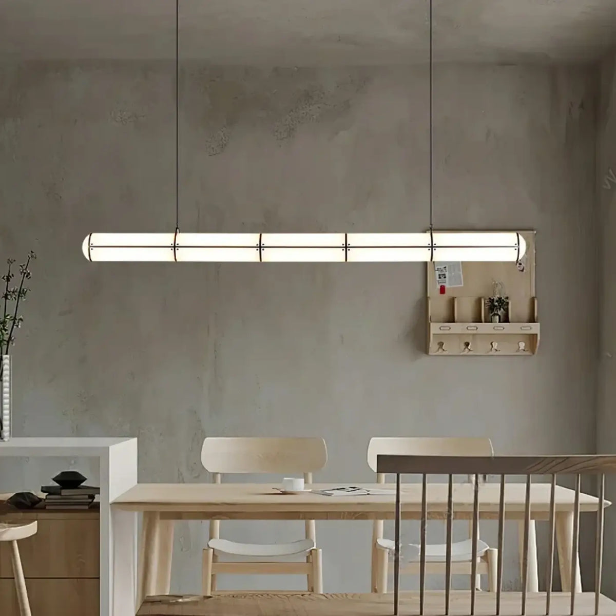 Suspension LED linéaire minimaliste, doré ou noir, S ou M, noir
