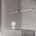 Suspension linéaire LED minimaliste, noire ou blanche, noir