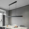 Suspension linéaire LED noire, quatre tailles, lumière au choix