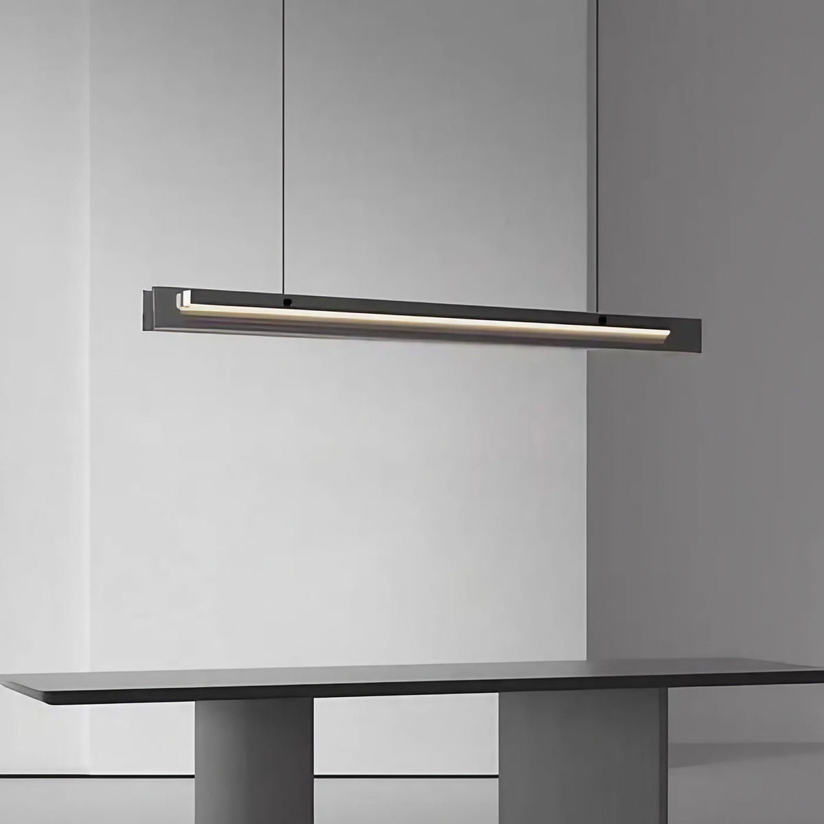 Suspension linéaire minimaliste à LED, tailles S, M et L
